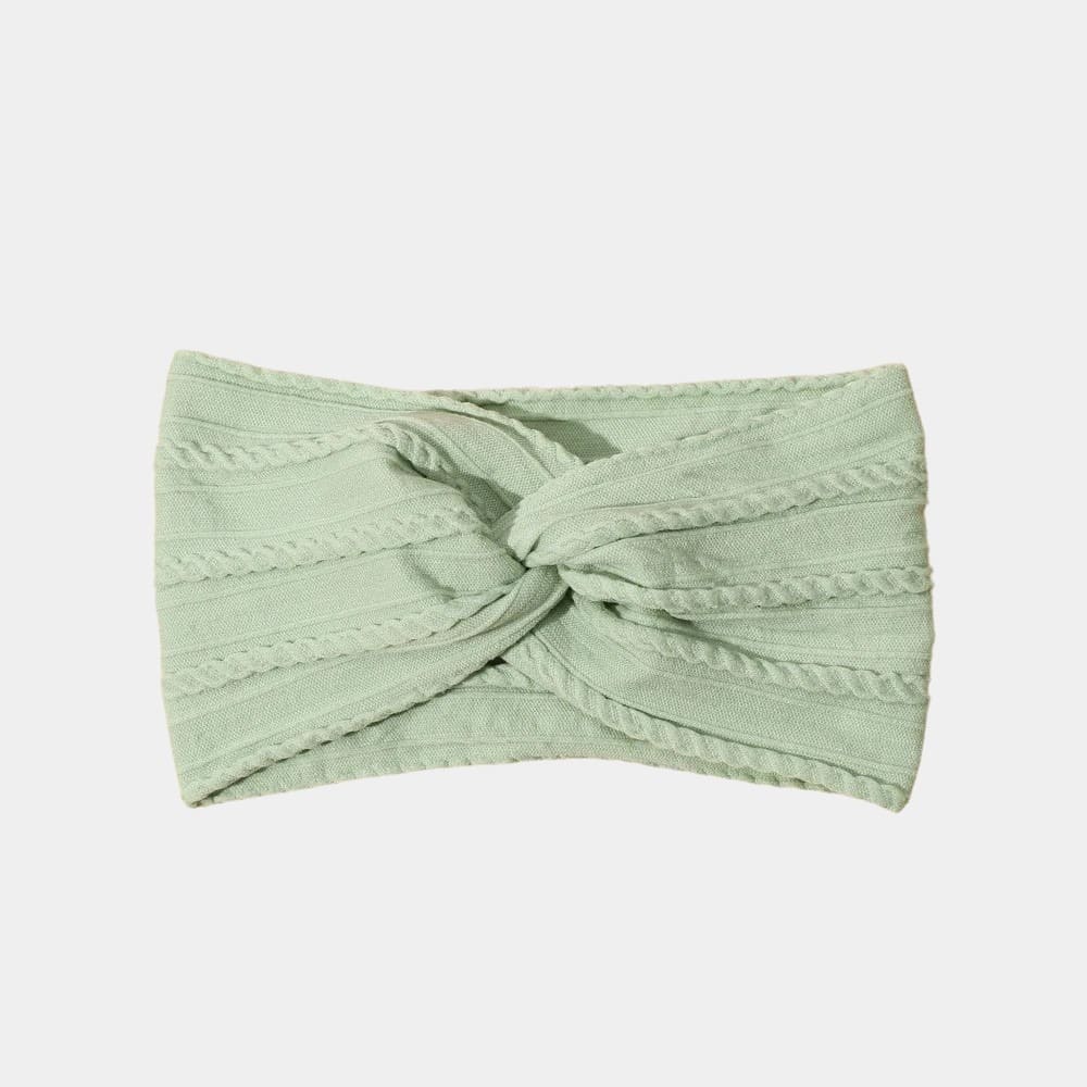 Bandeau bébé large vert clair