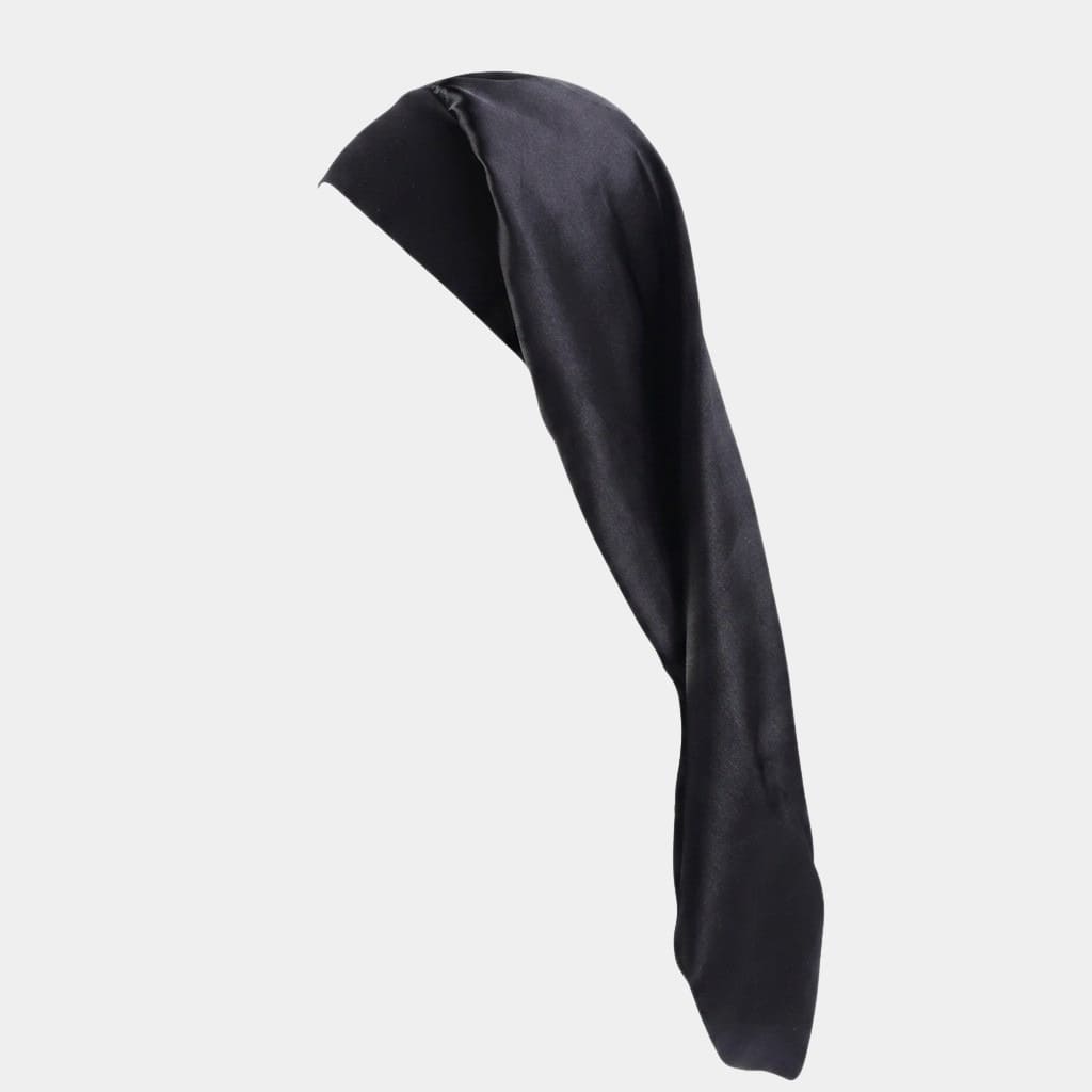 Bonnet de nuit en satin long noir