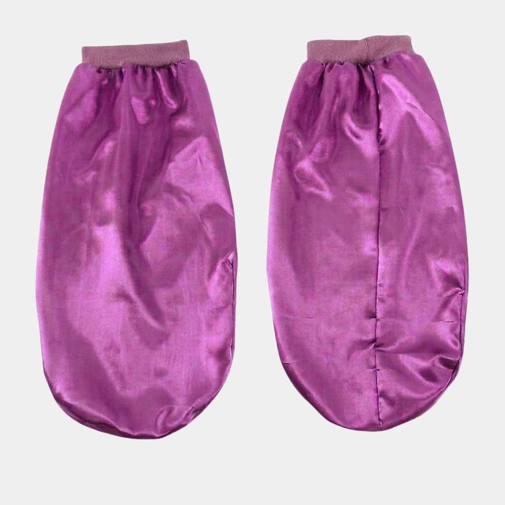 Bonnet de nuit en satin long violet
