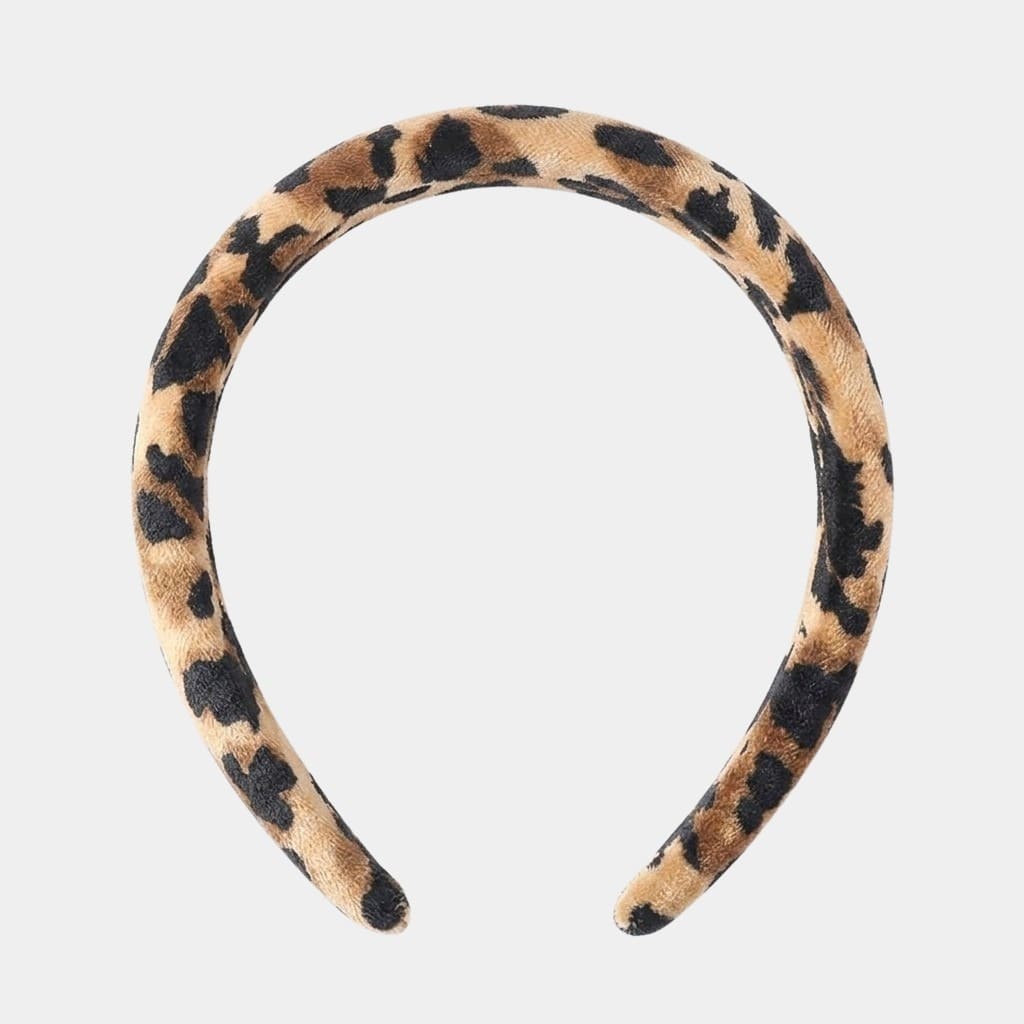 Serre-tête léopard en velours