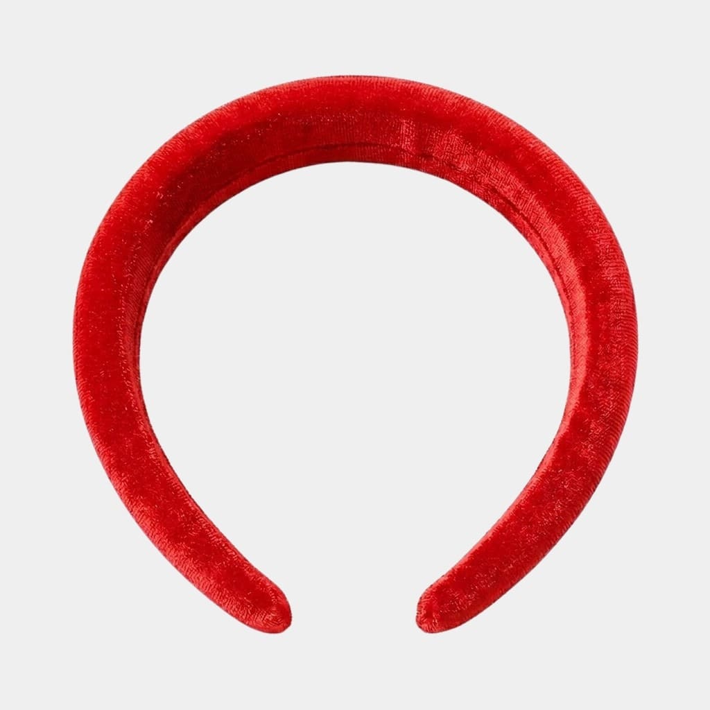 Serre-tête rouge en velours