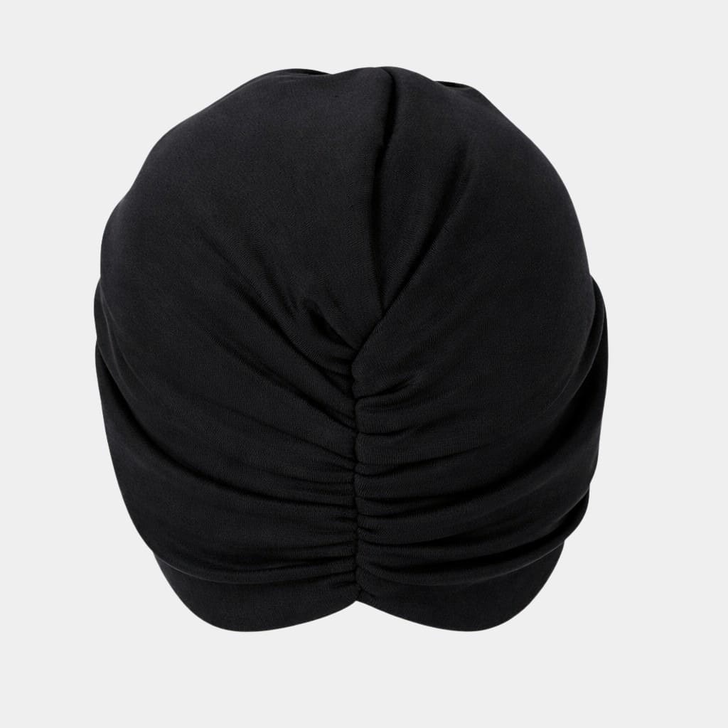 Turban croisé noir