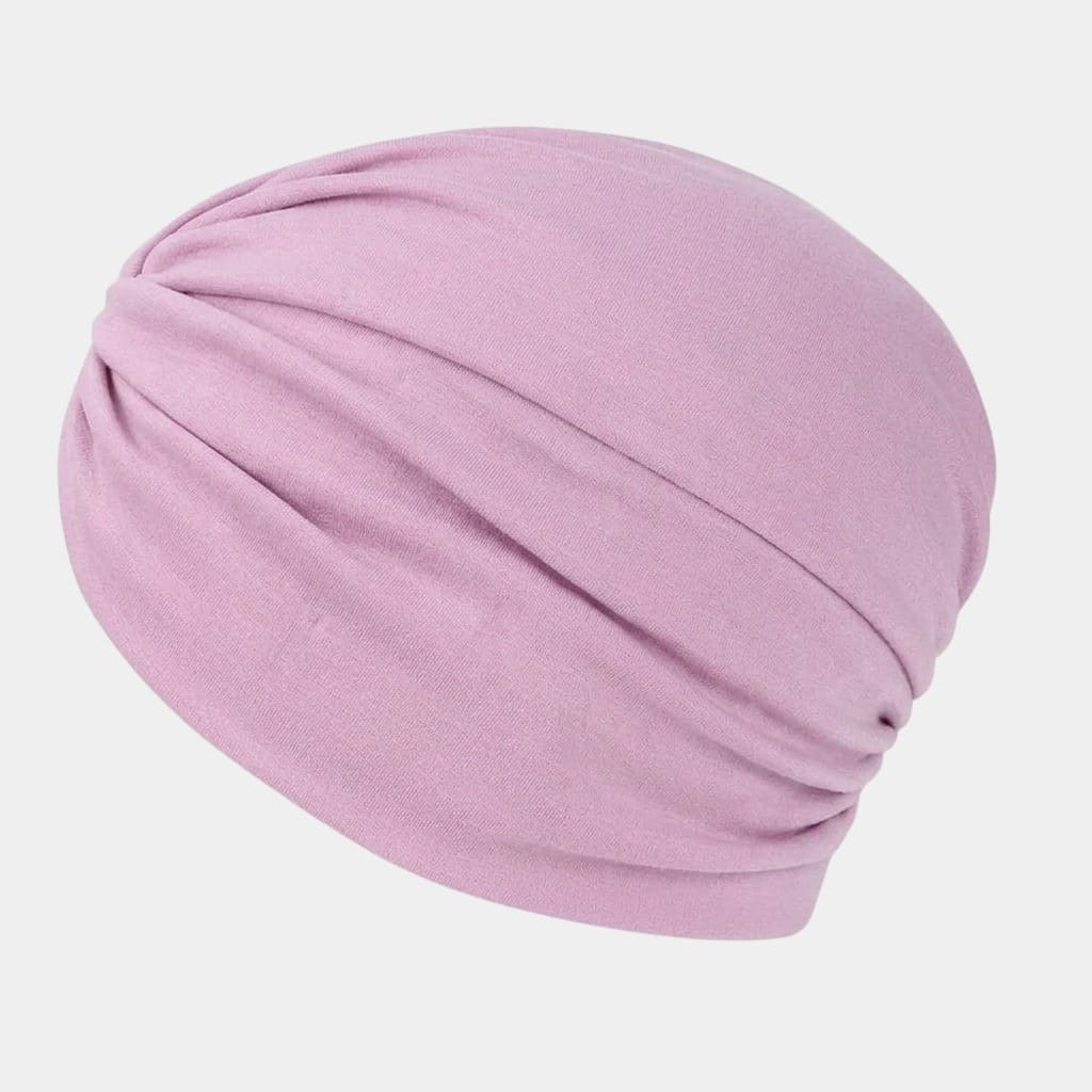Turban croisé violet