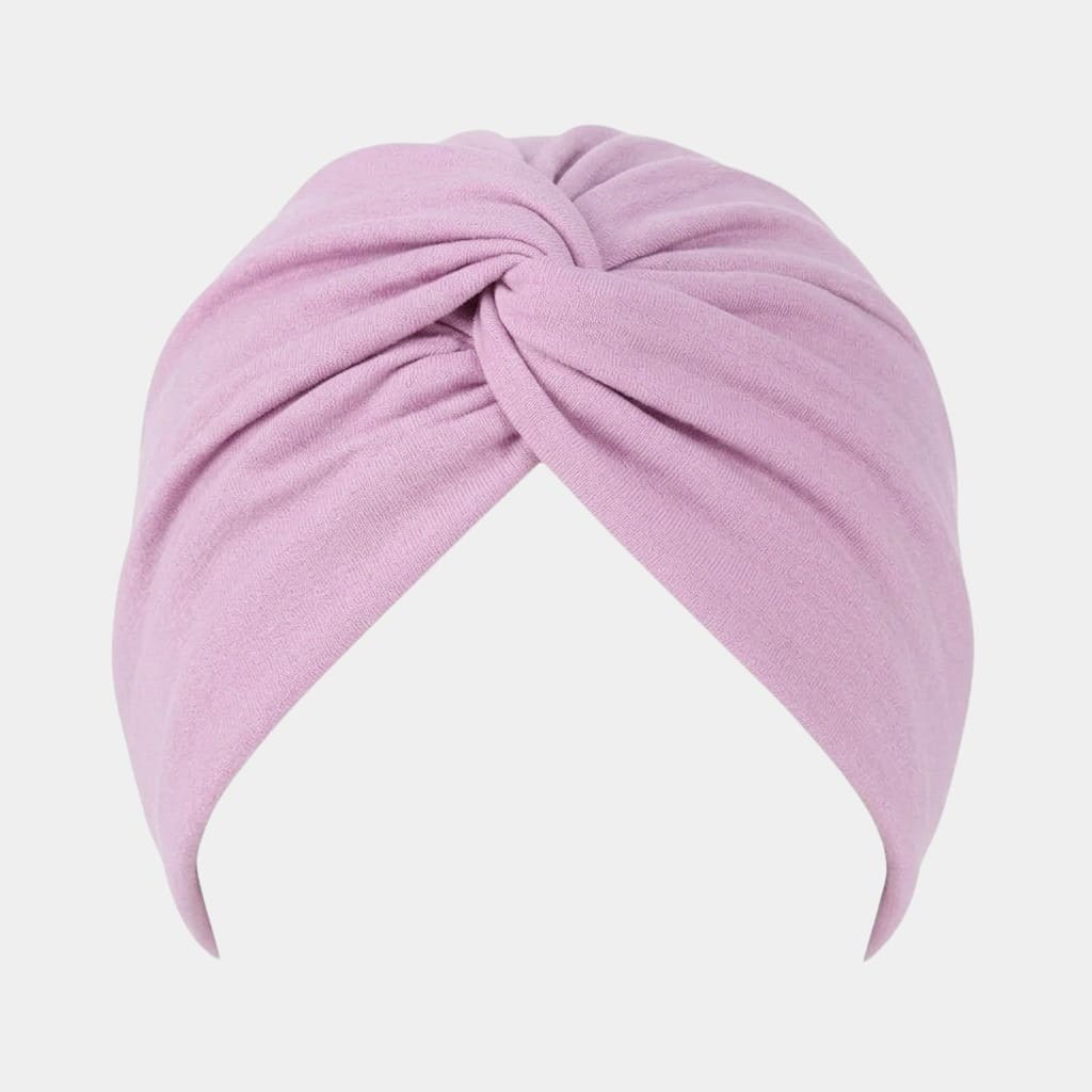 Turban croisé violet