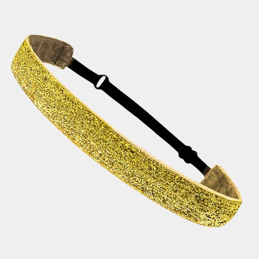 Bandeau à paillettes jaune