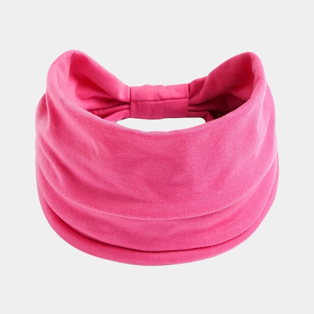 Bandeau rose persan large uni