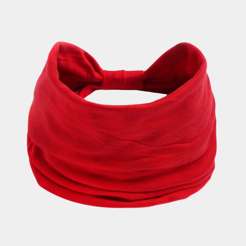 Bandeau rouge large uni