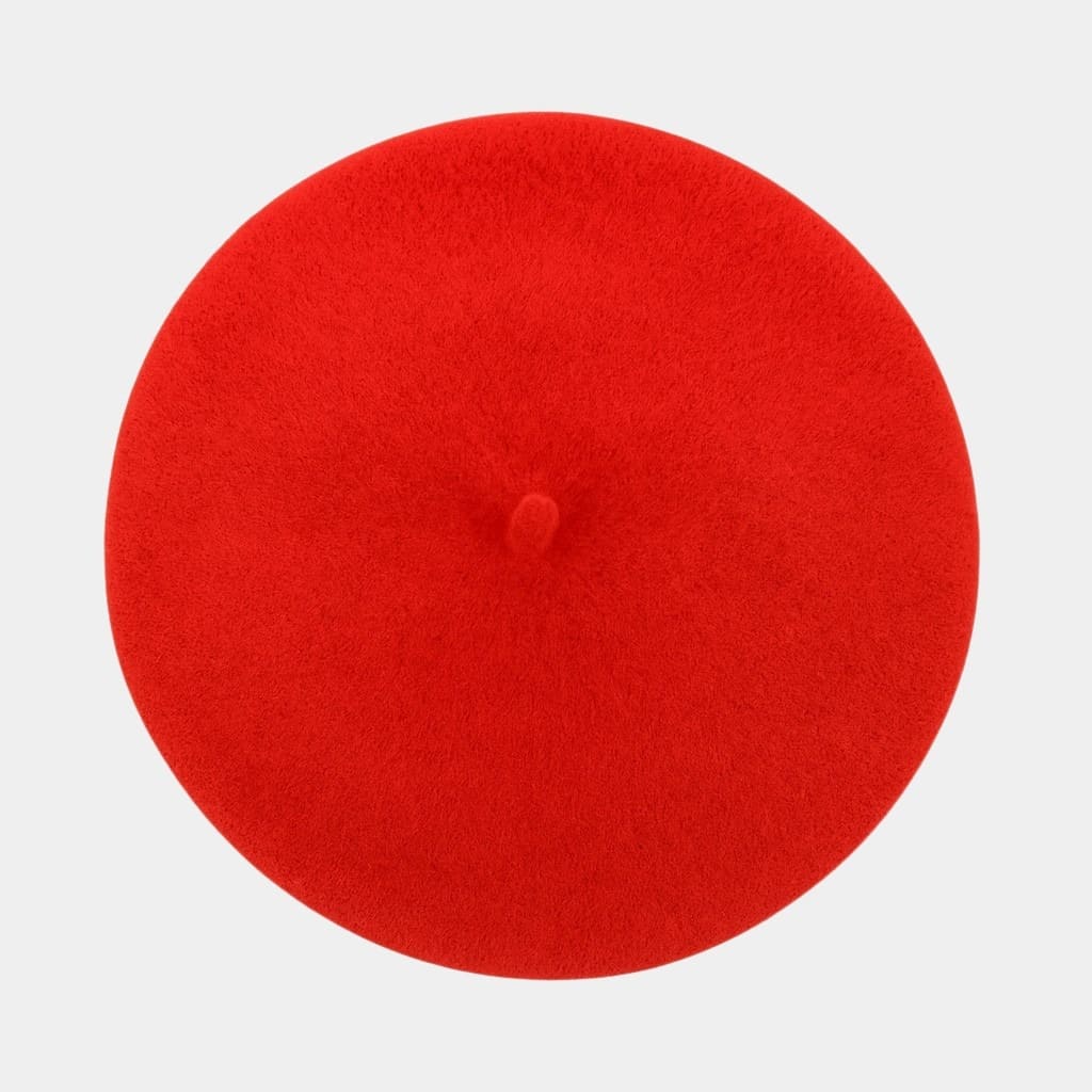 Béret basque rouge en laine