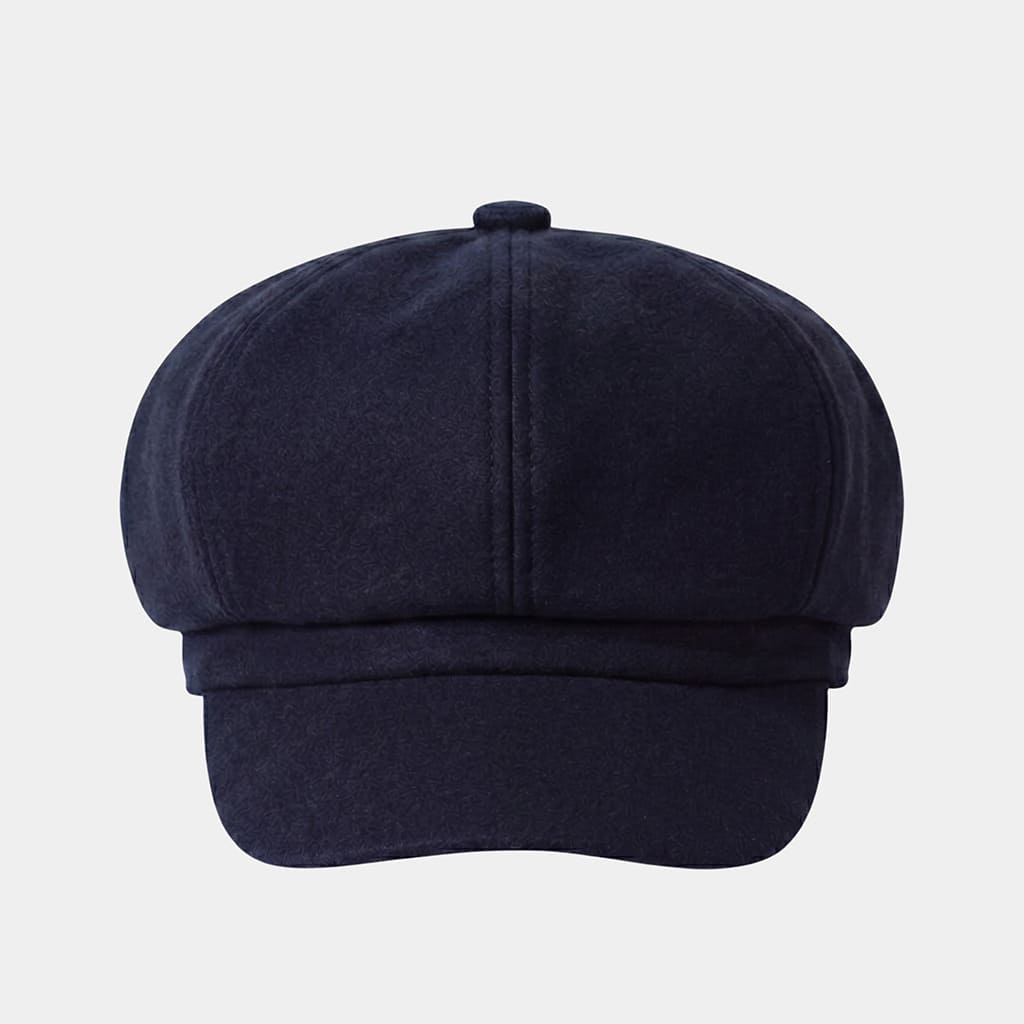 Béret casquette bleu marine en coton