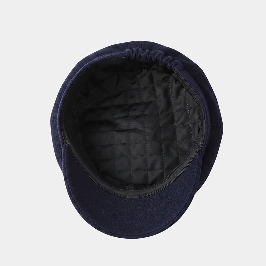 Béret casquette bleu marine en coton