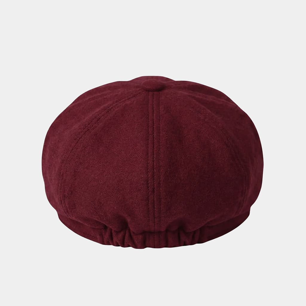Béret casquette bordeaux en coton