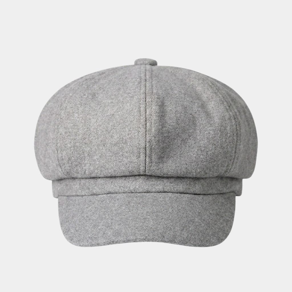 Béret casquette gris en coton