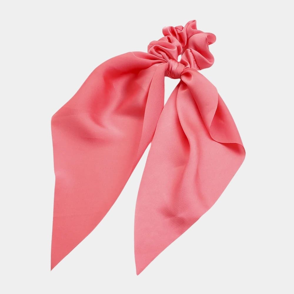 Chouchou foulard corail