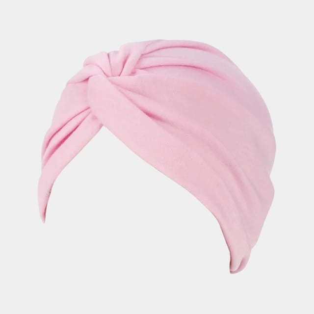 Turban croisé rose