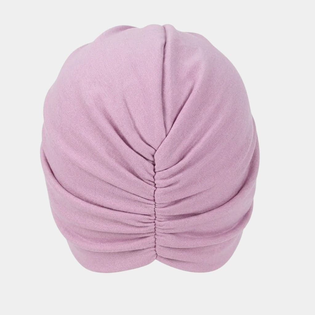 Turban croisé violet